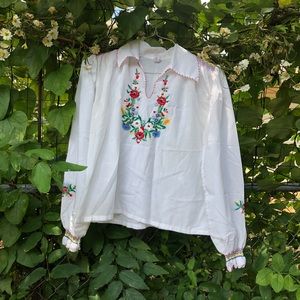 Vintage 70’s Embroidery Top